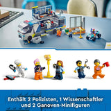 Policejní náklaďák LEGO City s laboratoří, policejní čtyřkolkou a náklaďákem pro děti, dárek pro chlapce a dívky od 7 let, navíc 5 minifigurek – 2 policisté, 1 vědec a 2 podvodníci 60418 Stavebnice Beuche den LEGO-Store