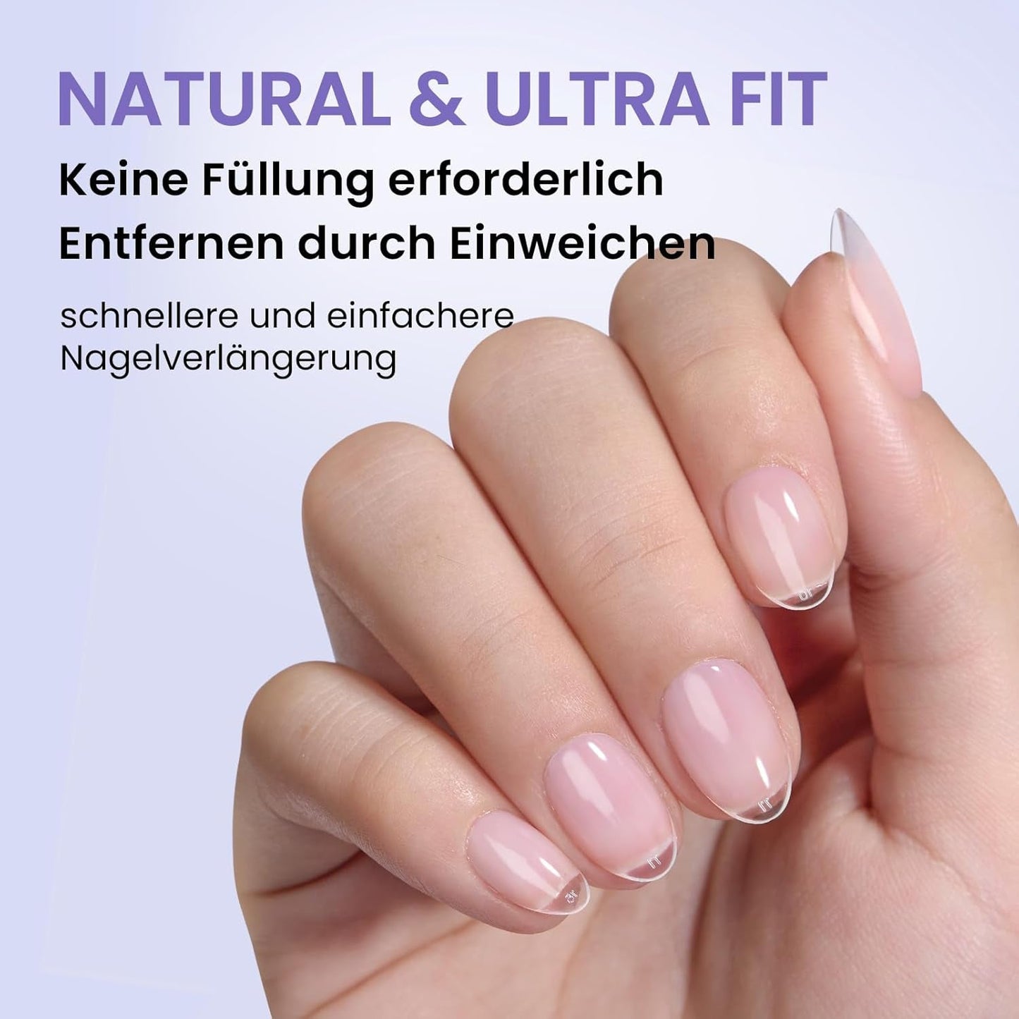 Btartbox Extra krátké mandlové špičky na nehty - Full Cover Gel X Soft XS Gelové špičky - Předtvarované polomatné pro široké nehty Salon 320 ks