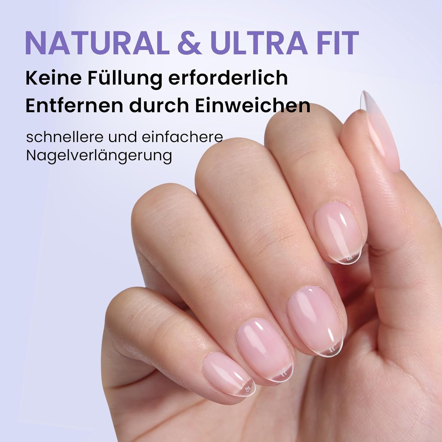 Btartbox Extra krátké mandlové špičky na nehty - Full Cover Gel X Soft XS Gelové špičky - Předtvarované polomatné pro široké nehty Salon 320 ks