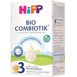 HiPP 3 Bio Combiotik (4 x 600g), pokračovací mléko od 10 měsíců, s přírodními kulturami kyseliny mléčné, vitamíny C a D, GOS, Omega-3 (DHA, ALA), nejlepší bio kvality