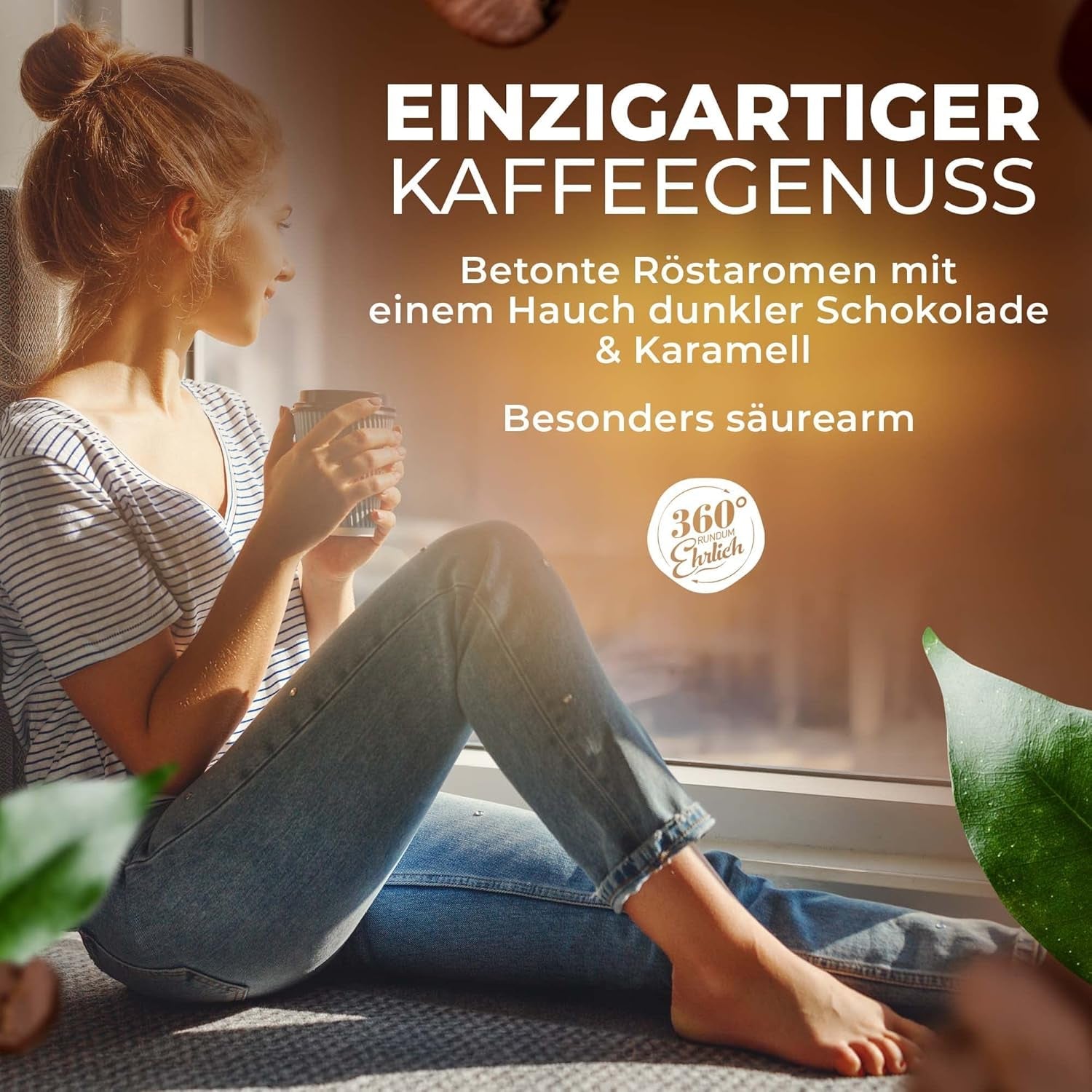 Premium Bio Kaffeebohnen 1000g, 100% Honduras Hochland Arabica Kaffeebohnen Bio - Köstlich, jemná, säurearm - Bio Kaffee ganze Bohnen - Ideal als Kaffeebohnen Vollaautomat - 360° Rundum Ehrlich