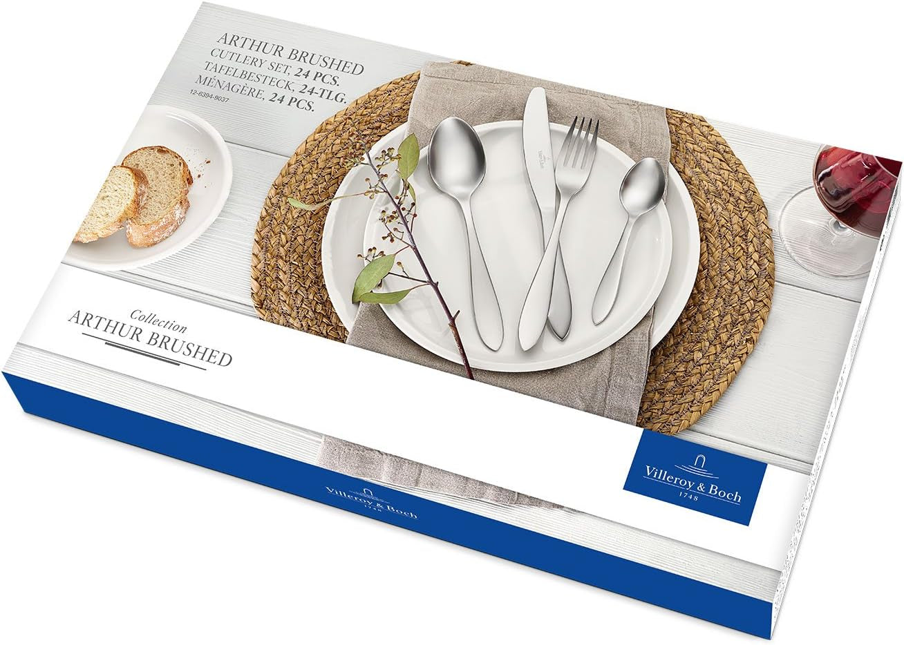 Villeroy And Boch Arthur Příbory na 6, 24 kusů, nerez Kitchen Naty Shop