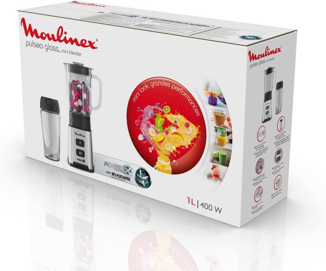 Mixér Pulseo LM17GD, 400 W, 4 nože, 700 Ml, Přenosná nádoba 600 Ml Kuchyně Naty Shop