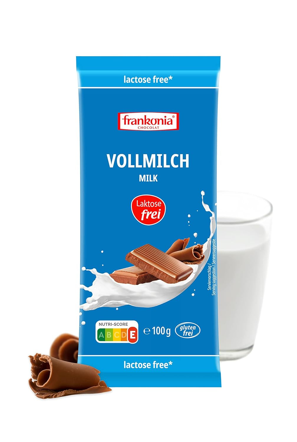 frankonia ČOKOLÁDA Plnotučná mléčná čokoláda bez laktózy a lepku, 100 g