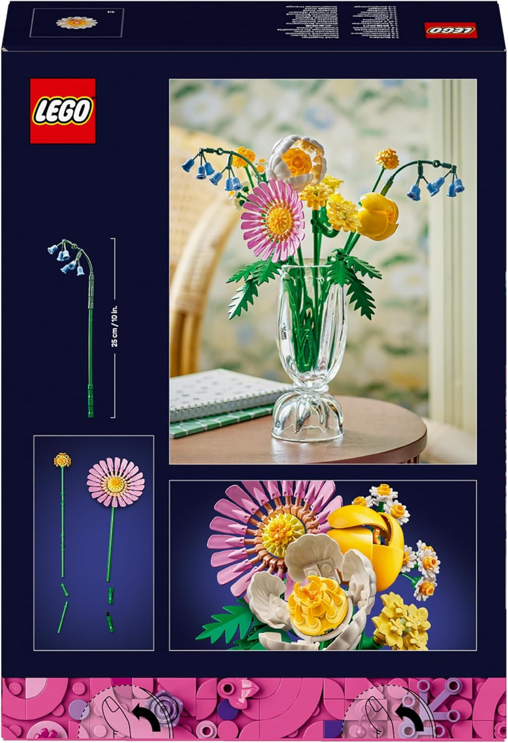 LEGO Botanicals Malá letní kytice - Stavebnice z umělých květin - Vč. zvonky, pryskyřníky, tulipány - Tip na dárek pro ženy, matky a muže - 10347 Stavebnice Besuche den LEGO-Store