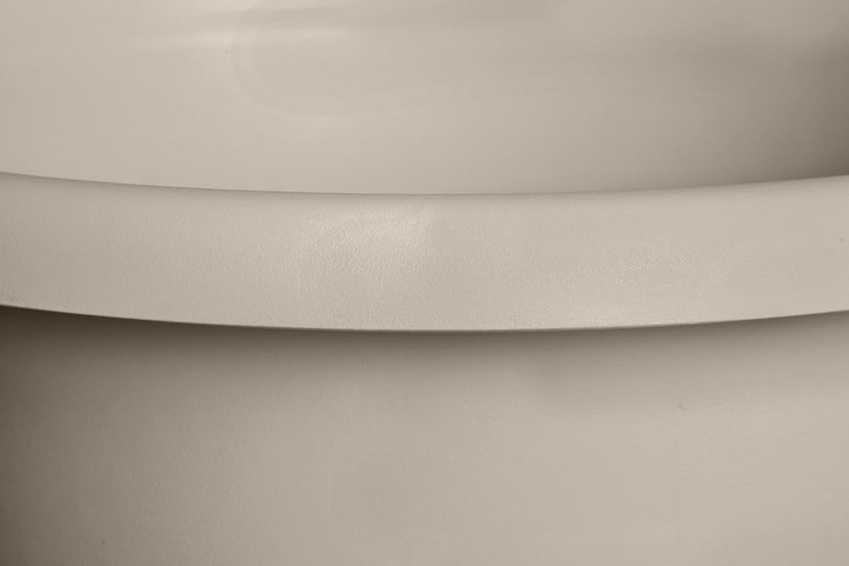 elho Amiga Round 47 - Vnitřní a venkovní květináče - 100% recyklovaný plast - Ø 47,0 x V 35,3 cm - Béžová/Houbová béžová
