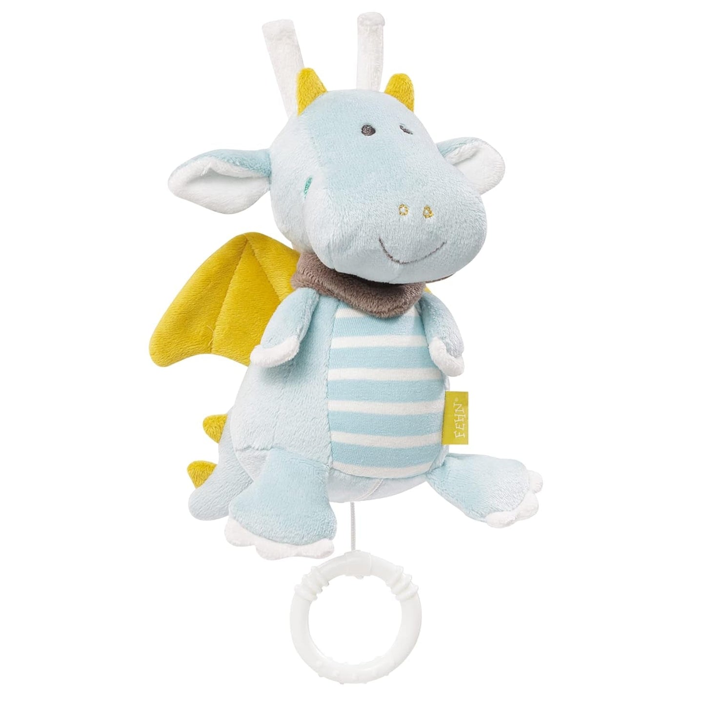 Fehn music box baby sleep aid star - hrací skříňka s odnímatelným hudebním mechanismem pro zavěšení - písnička "Weißt du wieviel Sternlein stehen" - hračka pro miminka a děti od 0+ měsíců Baby Toys Naty Shop Dragon