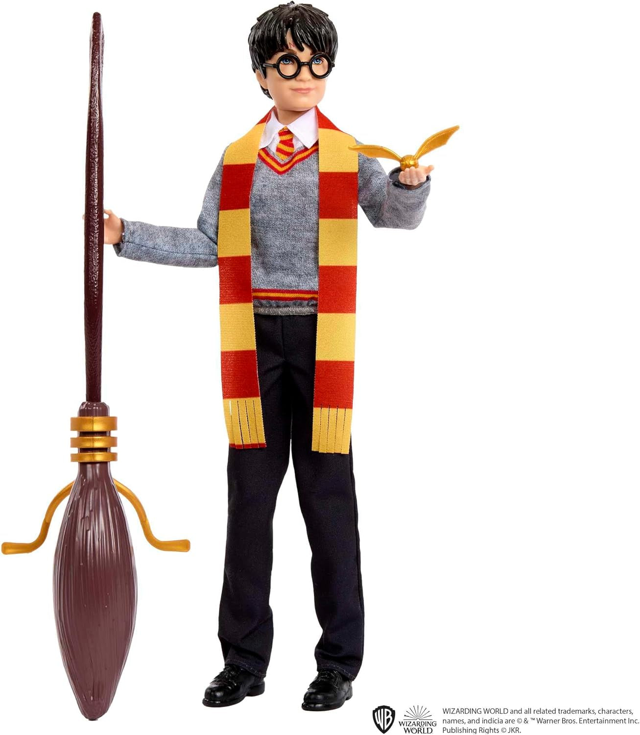 HARRY POTTER Nebelvírský adventní kalendář – 24 příběhů, kouzelná překvapení, bradavická společenská místnost, realistická tvář, pro fanoušky od 6 let, HND80 Naty Shop Dolls