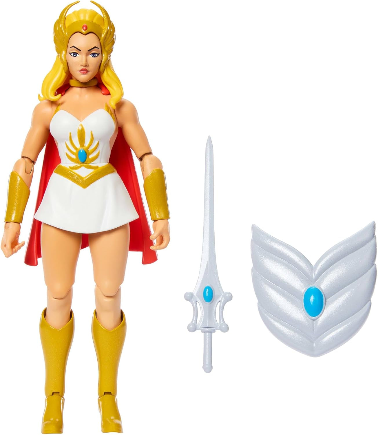 Masters of the Universe Origins Kreslená akční figurka She-Ra, vysoká cca 14 cm, televizní hrdinka z 80. let, princezna moci, detailní design a příslušenství, akční figurky JBM76 Naty Shop Výchozí název