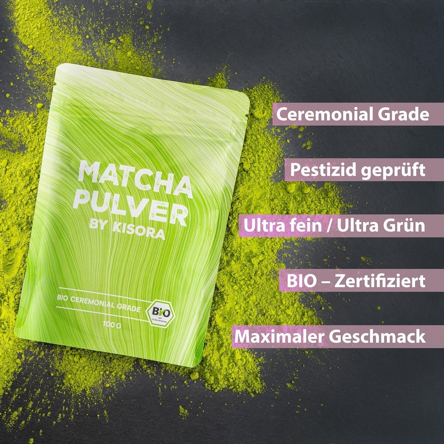Ceremoniální Matcha BIO kvalita 100G zelený čaj 100% organický zelený čaj Matcha prášek