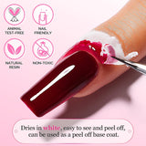 AIMEILI Latexová odlepovací páska Nagelleck Korrektor Hautschutz Fingerschutz Für Nail Art Palisade Geruchlos Weiß 15 ml