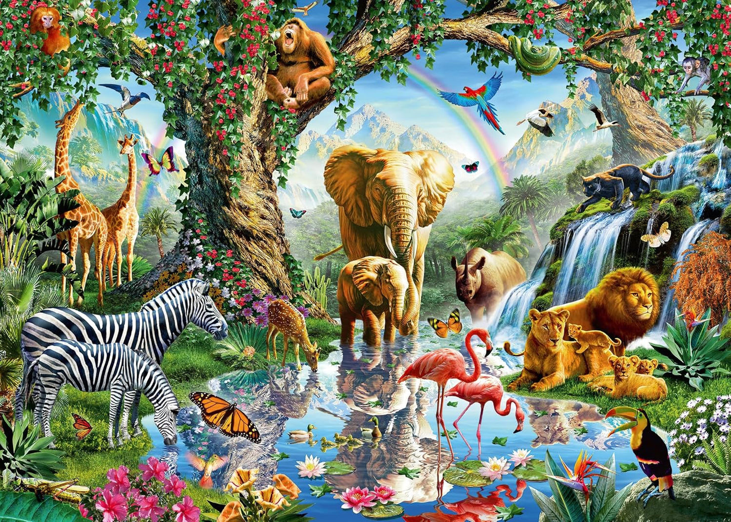 Puzzle Ravensburger 12000682 - Dobrodružství v džungli - 1000dílné puzzle pro dospělé a děti 14+, Puzzle Naty Shop Nový design