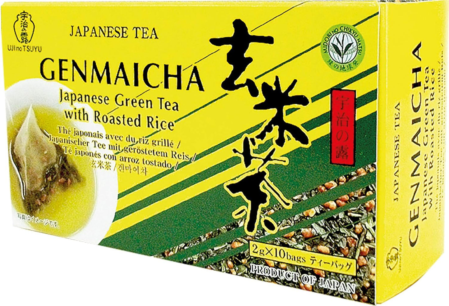 Zelený čaj s kulatou praženou rýží, Genmaicha (1 x 20 g - 10 sáčků po 2 g)