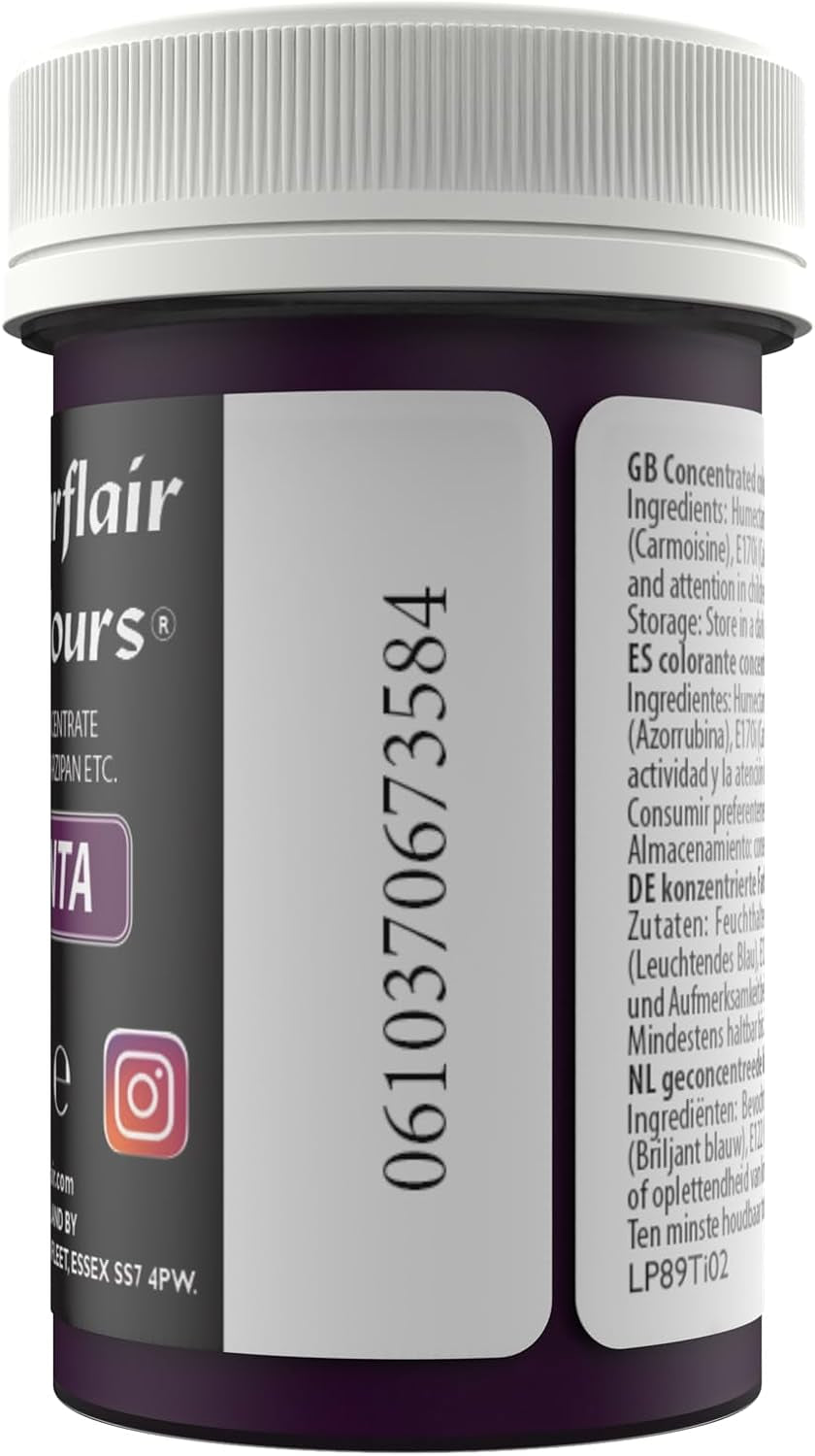 Sugarflair Pasta Potravinářské barvivo pastelově purpurové, potravinářské barvivo na těstoviny, fondán a marcipán, spektrální koncentrované barvy - 25 g