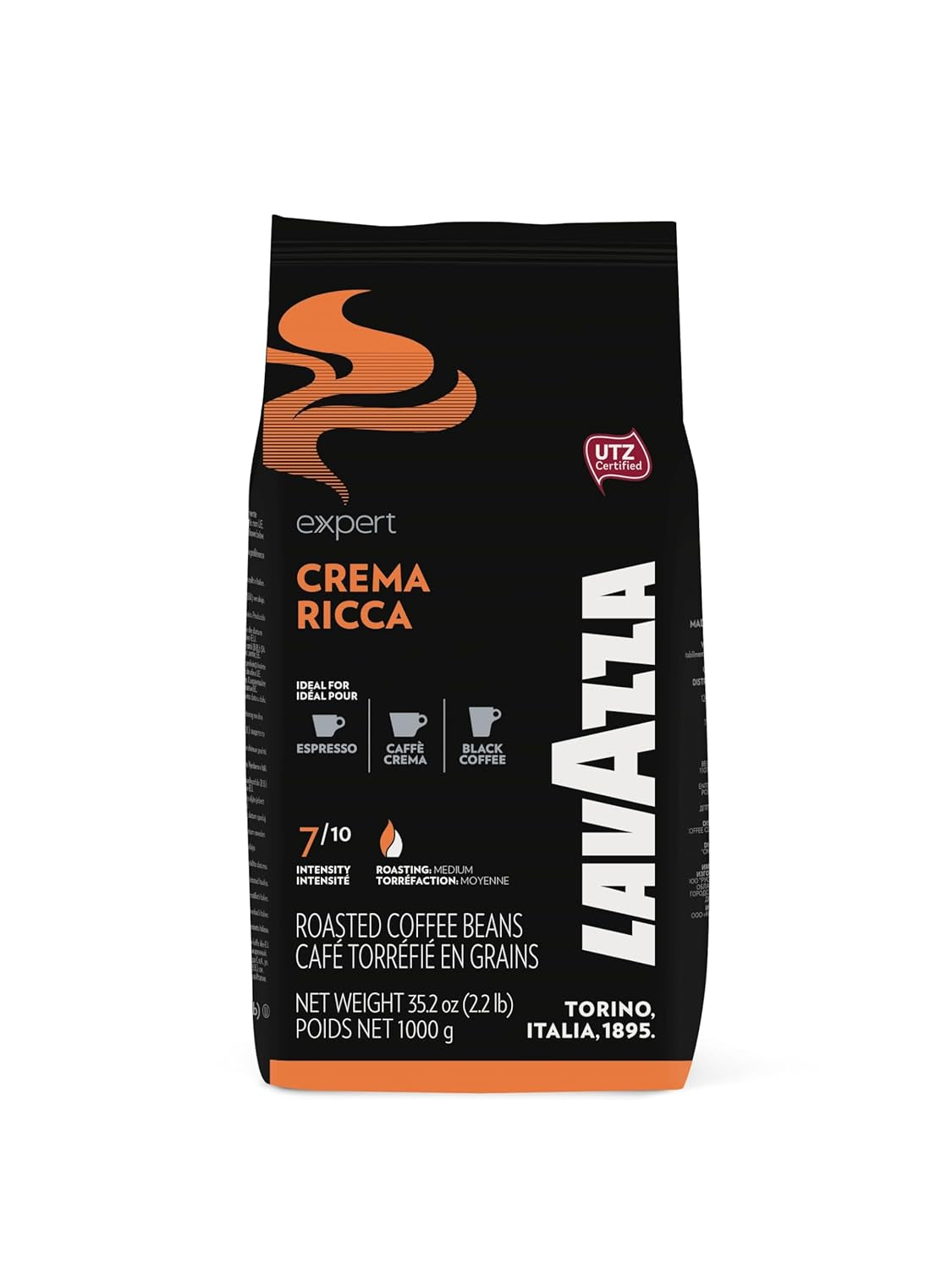 Lavazza Expert Plus Crema Ricca Espresso - 6 celých kávových zrn x 1 kg