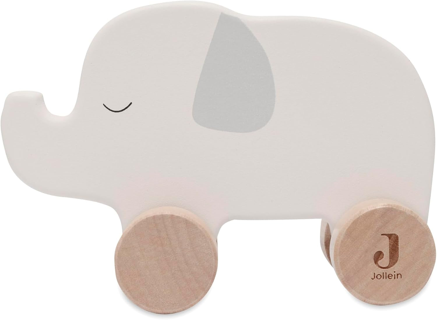 Jollein 112-001-67090 Dřevěná hračka na kolečkách, zelená Toys Bebe Naty Shop Elefant