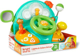 Bright Starts, dětský volant, Lights & Colors Driver, s hudbou, zvuky auta, ukazateli, řadicí pákou a dalšími Bebe Toys Naty Shop Multicolor 1