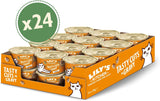 Přírodní mokré krmivo Lily's Kitchen pro dospělé kočky, konzervované, chutné kousky v kuřecí omáčce, receptura bez obilovin (24 táců x 85 g)