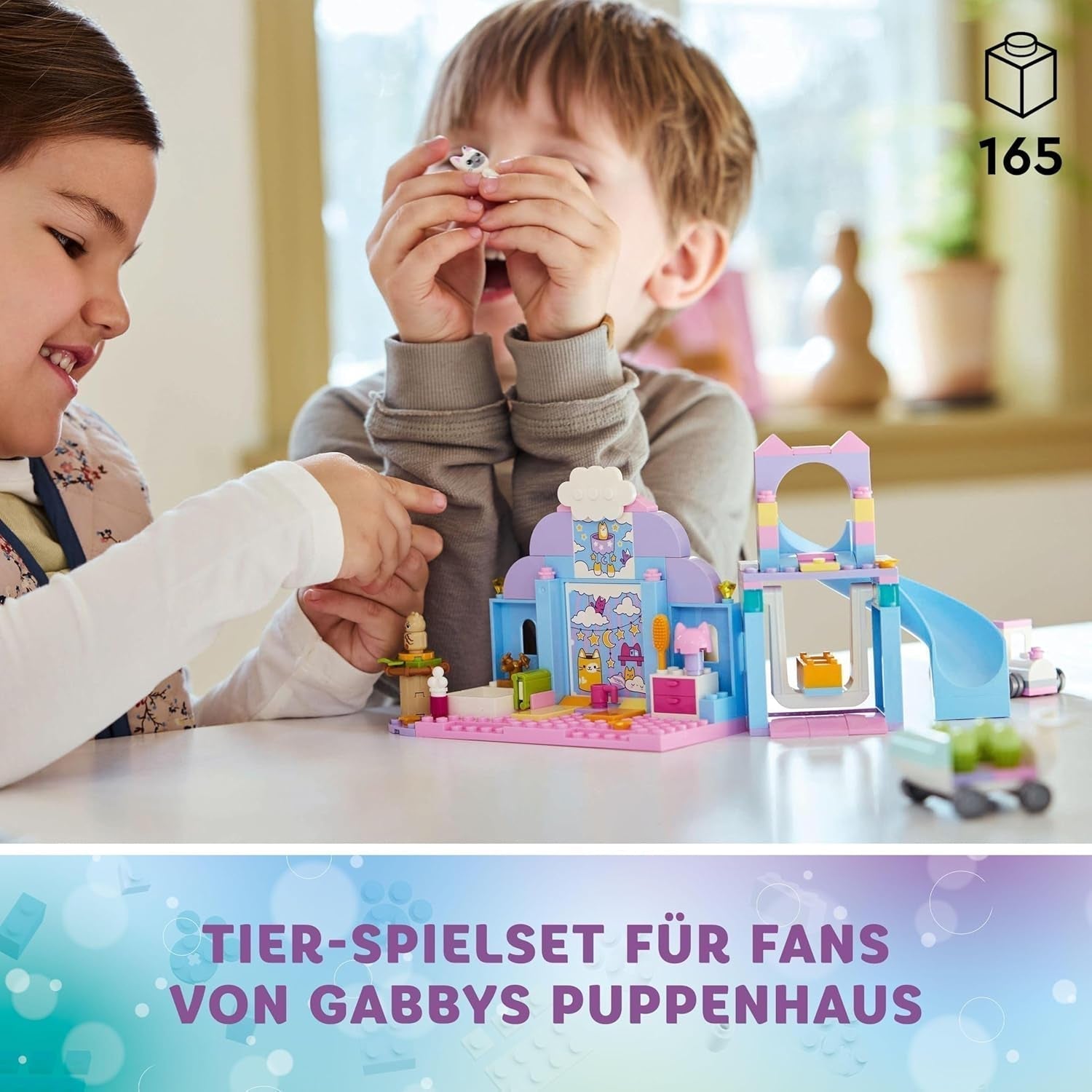 LEGO 4+ Gabby's domeček pro panenky Gabby's Little Kitty Ears Hrací zvířátka Dětská hračka se skluzavkou a figurkami Dárek pro dívky a chlapce Kreativní hračka na hraní 10796 Stavebnice Beuche den LEGO-Store