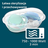 Dudlíky Philips Avent Ultra Air Balení 2 kusů – Dudlíky s bisfenolem A pro děti 0-6 měsíců (model SCF085/15) Hnědá/zelená