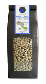 Bio Rohkaffee - Grüner Hochland Kaffee Honduras Highland (zelené Kaffeebohnen 500 g) - GMP zertifiziert