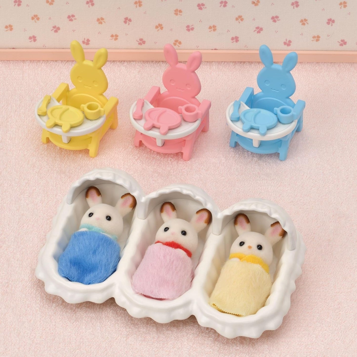 Startovací sada Sylvanian Families L5532 Triplets – domeček pro panenky Naty Shop Dolls