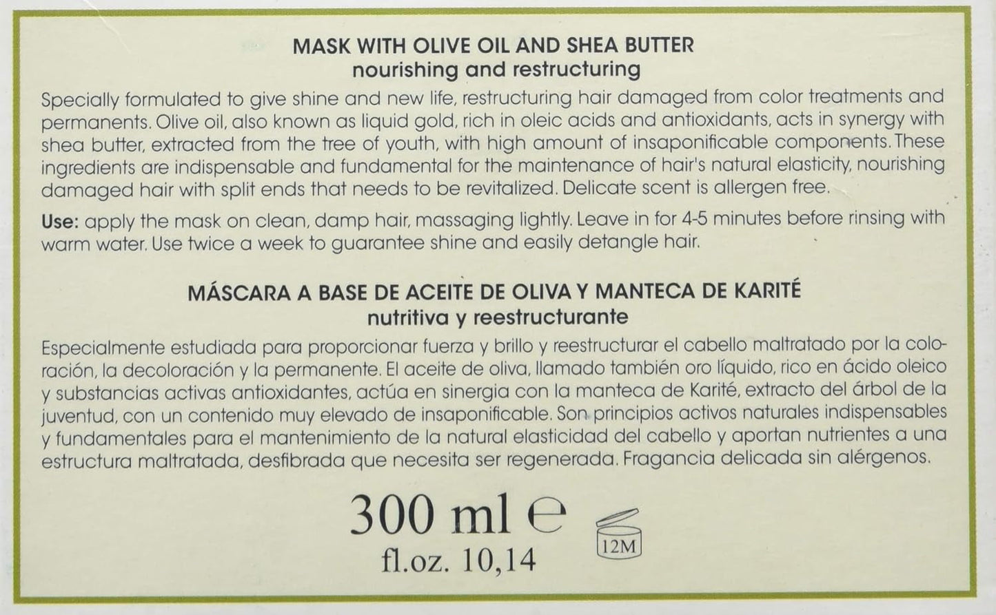 Pleťová maska s olivovým olejem - 300 ml Naty Shop maska na vlasy