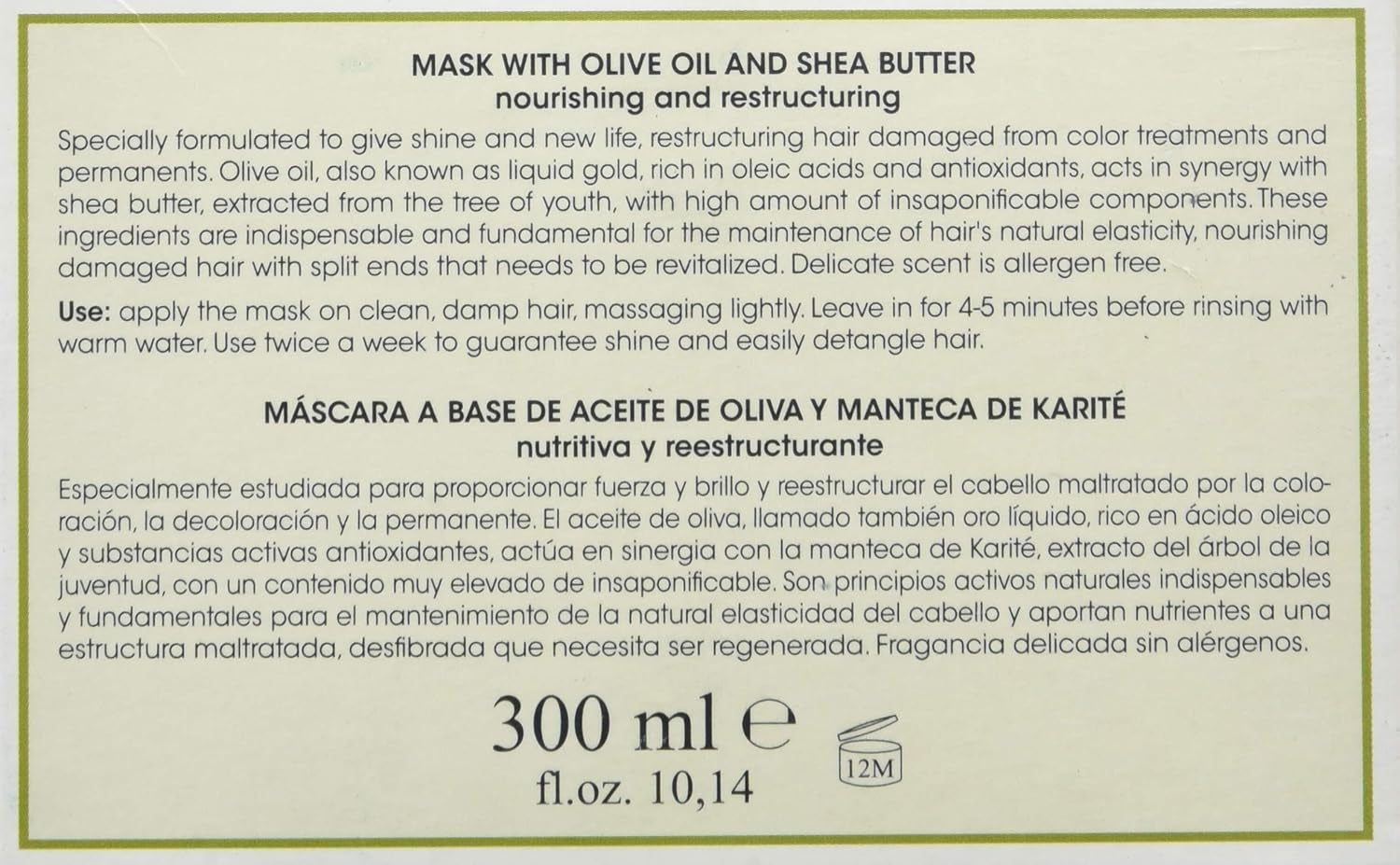 Pleťová maska s olivovým olejem - 300 ml Naty Shop maska na vlasy
