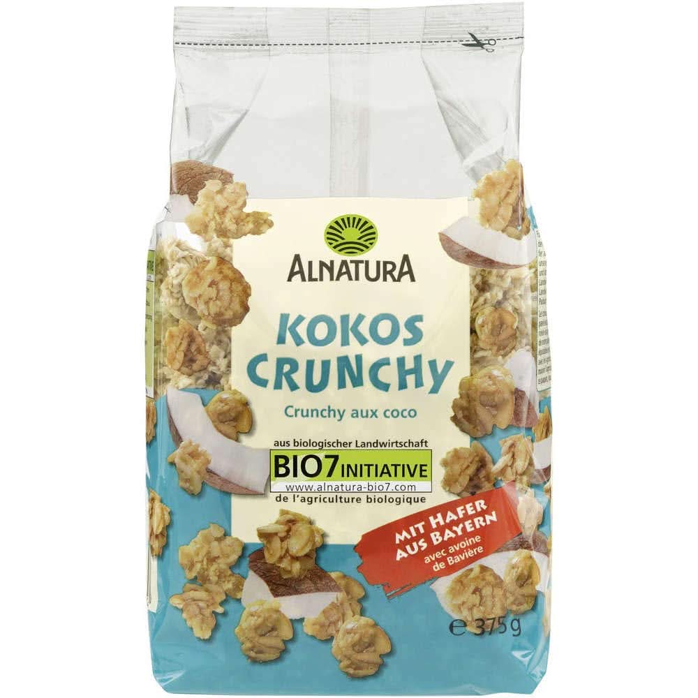 Bio müsli křupavé s kokosem, 375 gramů Cereale Naty Shop