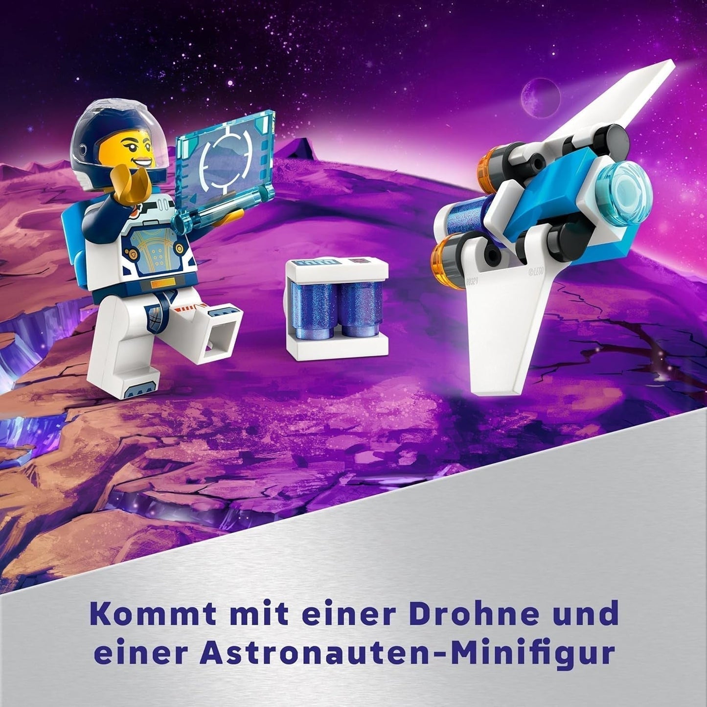 Vesmírná loď LEGO City, vesmírná hračka pro stavbu raketoplánu pro děti, chlapce a dívky od 6 let, sada s figurkou astronauta 60430 Stavebnice Besuche den LEGO-Store