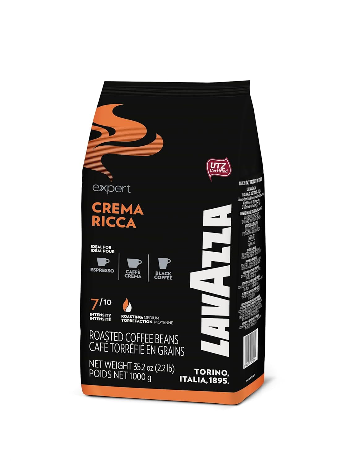Lavazza Expert Plus Crema Ricca Espresso - 6 celých kávových zrn x 1 kg