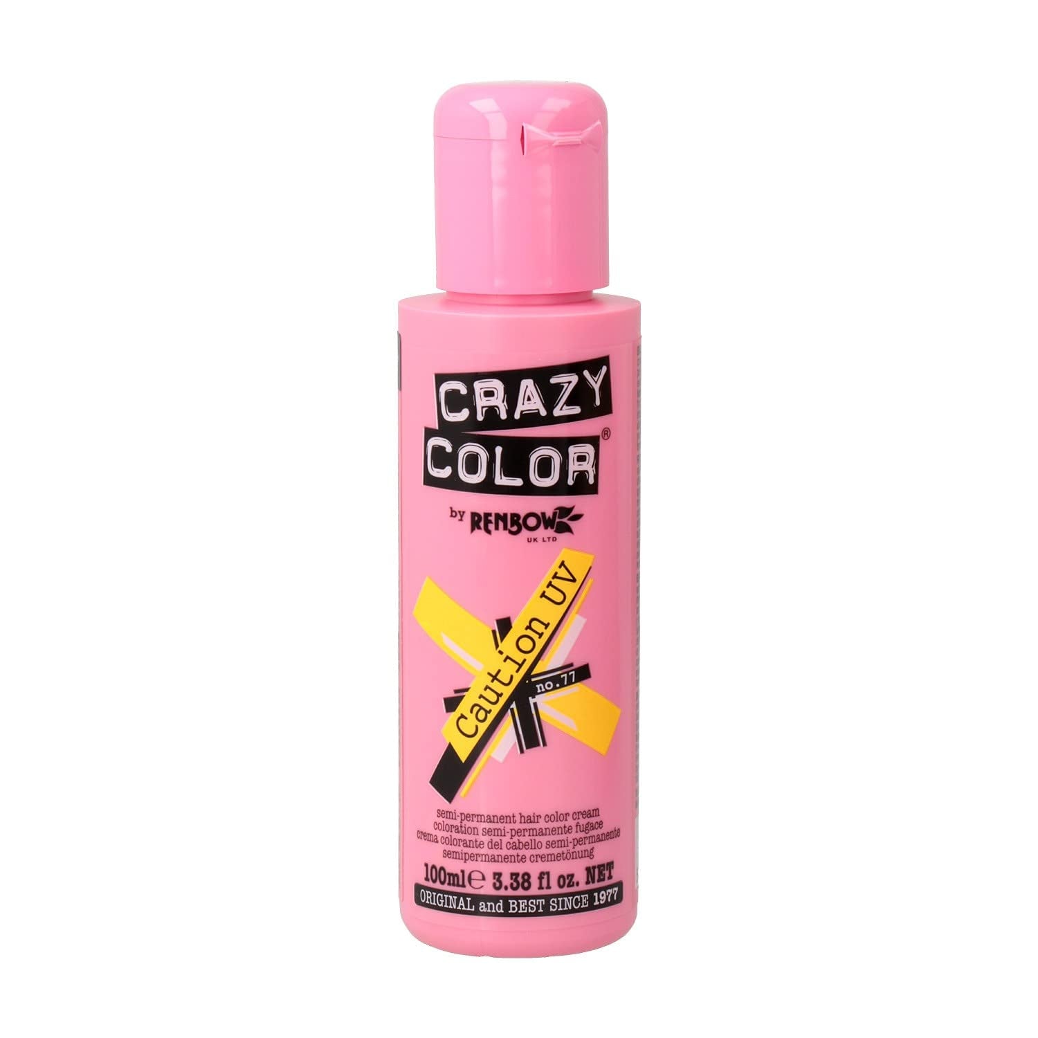 GO TOXIC UV semipermanentní krém na barvení vlasů, 100 ml (1 balení) Barva na vlasy Naty Shop Yellow 100 Ml (1 balení)