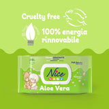 Čistící ubrousky pro děti a kojence - s aloe vera a arganovým olejem - dermatologicky testováno - fyziologická hodnota pH - maxi formát: balení 72 ubrousků - Pěkné