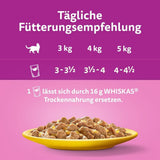 Whiskas 1+ mokré krmivo pro kočky s kuřecím masem v želé, 28x85g (1 balení) - Vysoce kvalitní mokré krmivo pro dospělé kočky v sáčcích po 28 porcích