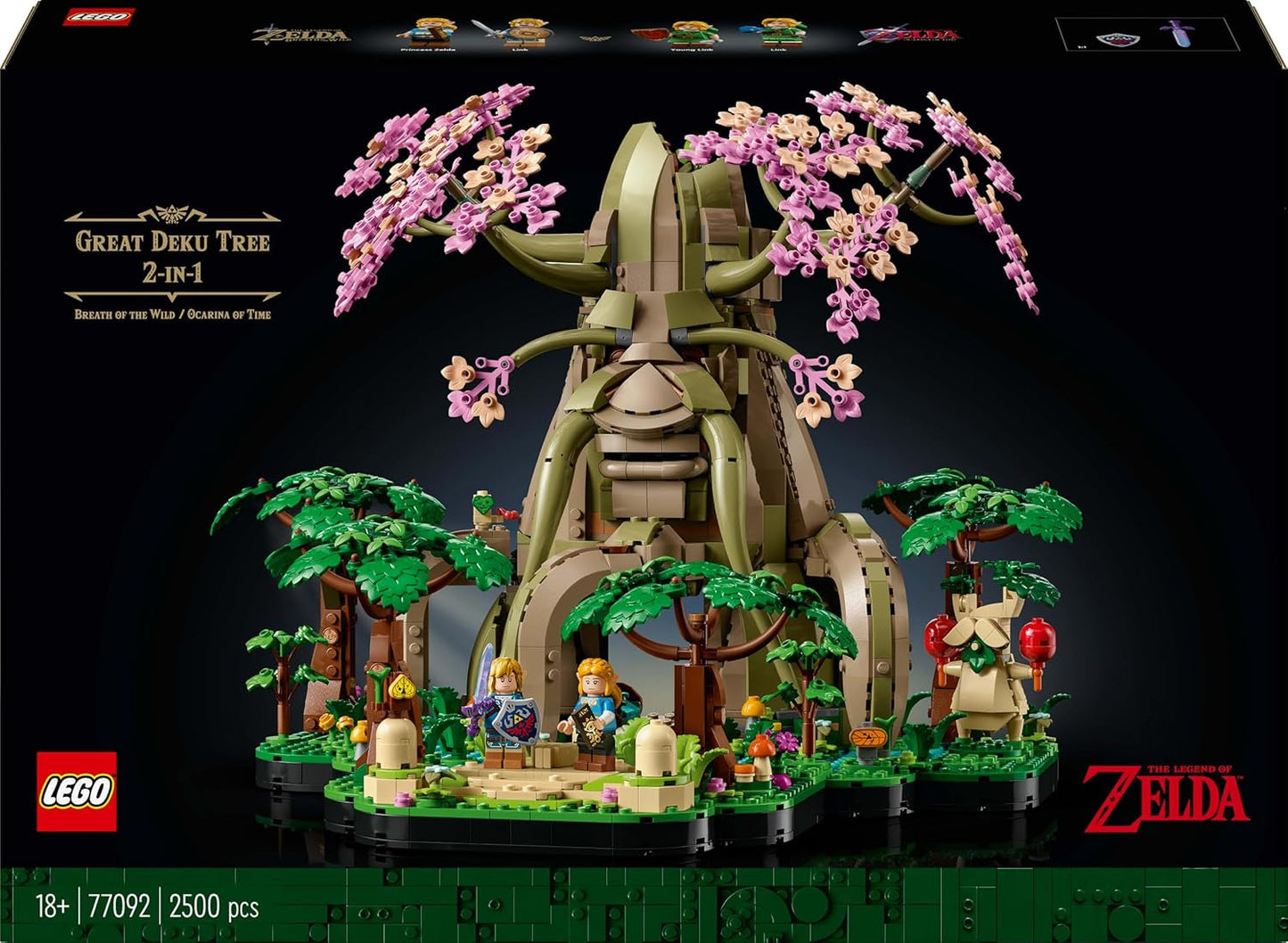 LEGO The Legend of Zelda Deku Tree 2-v-1 - sběratelský kousek s princeznou Zeldou a 3 minifigurkami Link - stavebnice pro dospělé a nápad na dárek pro fanoušky videoher - 77092 Stavebnice Besuche den LEGO-Store
