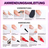 Sada falešných nehtů - 240 ks Krátké čtvercové nehty Model Měkký gel Nude White Gradient Falešné přírodní lepidlo na falešné nehty pro ženy DIY (nahé s přechodem, 240X)