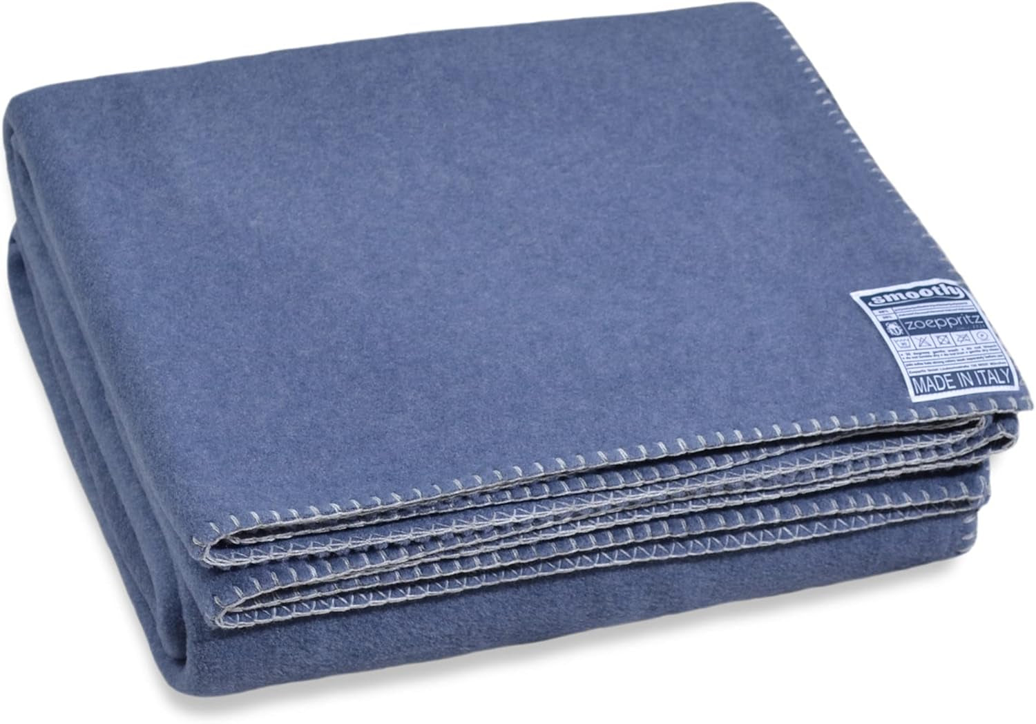 Zoeppritz od roku 1828 Hladká fleecová deka - Nadýchaná pohodlná deka polar fleece - Vegan - 140X190Cm - 010 Off-White, 010 Offwhite Zoeppritz Since 1828 540 Indigo 140X190Cm