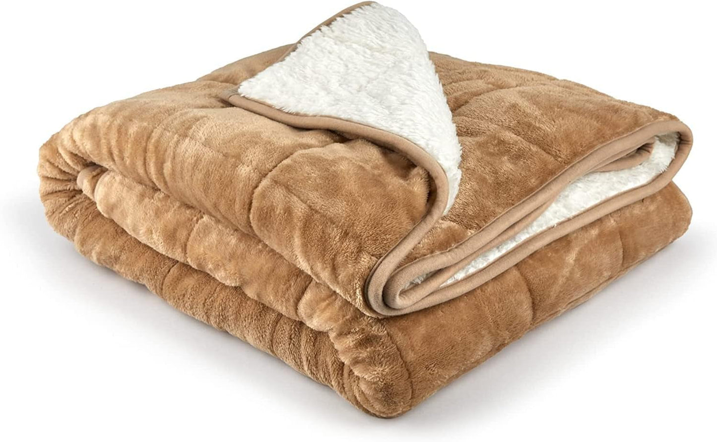 Emma Barclay vážená deka Sherpa, 127 X 152 cm, Blush Pink Postele a deky Emma Barclay Taupe 50X60" (127X152cm)