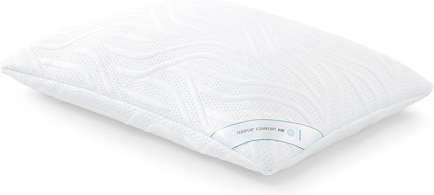 TEMPUR Comfort Air Medium polštář na spaní, Prodyšný polštář pro každou polohu spánku, OEKO-TEX MADE in GREEN, střední tvrdost, 40 X 80 Cm Naty Shop Standardní polštáře Medium