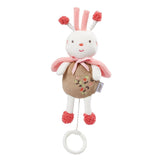 Fehn music box baby sleep aid ovečka - plyšová hračka s nástavcem - uspávací písnička "Brahms lullaby" - dětská hračka na cesty i domů - hudební hračky pro miminka a děti Hračky Bebe Naty Shop Bee