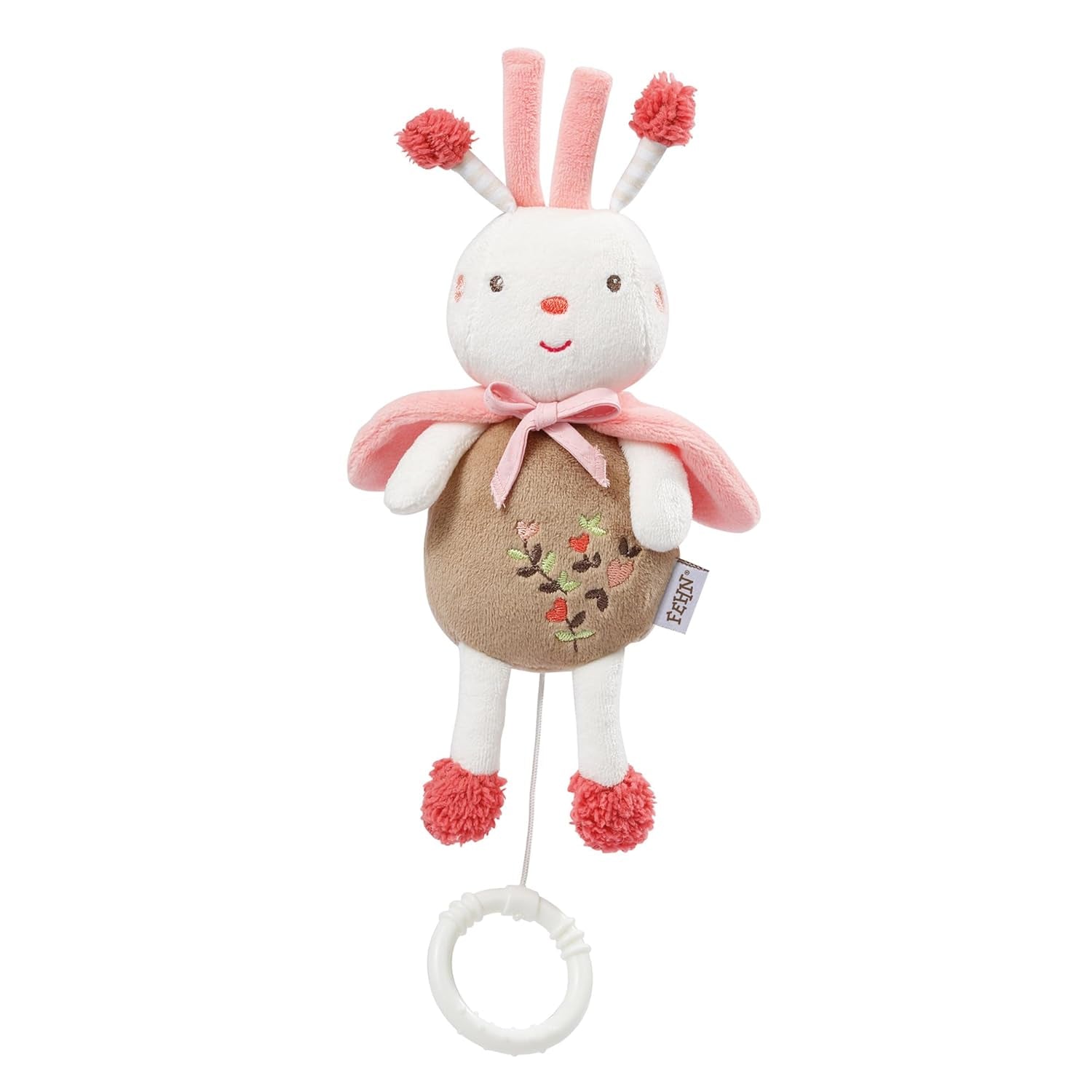Fehn music box baby sleep aid ovečka - plyšová hračka s nástavcem - uspávací písnička "Brahms lullaby" - dětská hračka na cesty i domů - hudební hračky pro miminka a děti Hračky Bebe Naty Shop Bee