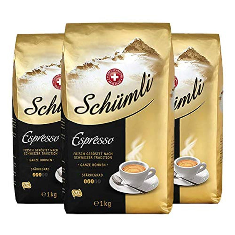 Schuümli Espresso celá zrnková káva 1kg, balení 3 ks (3 x 1000g)