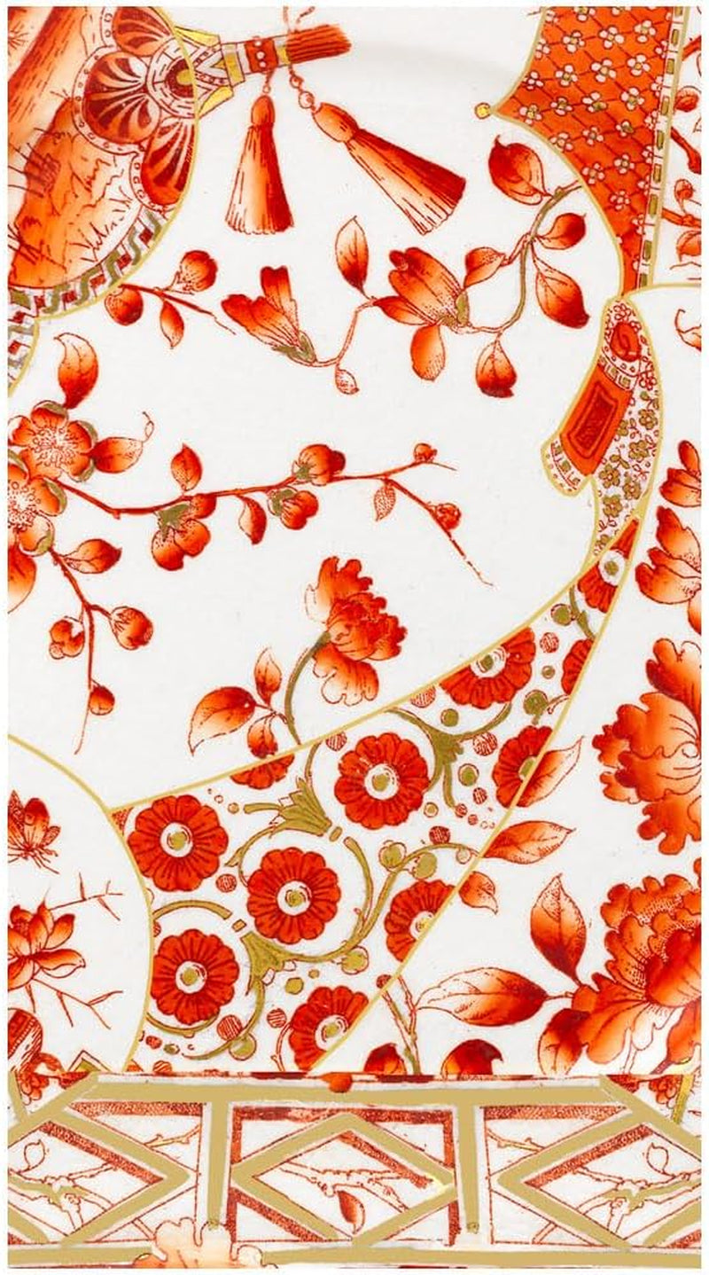 Porcelánové ručníkové ubrousky pro hosty Coral Gold, 15 v balení