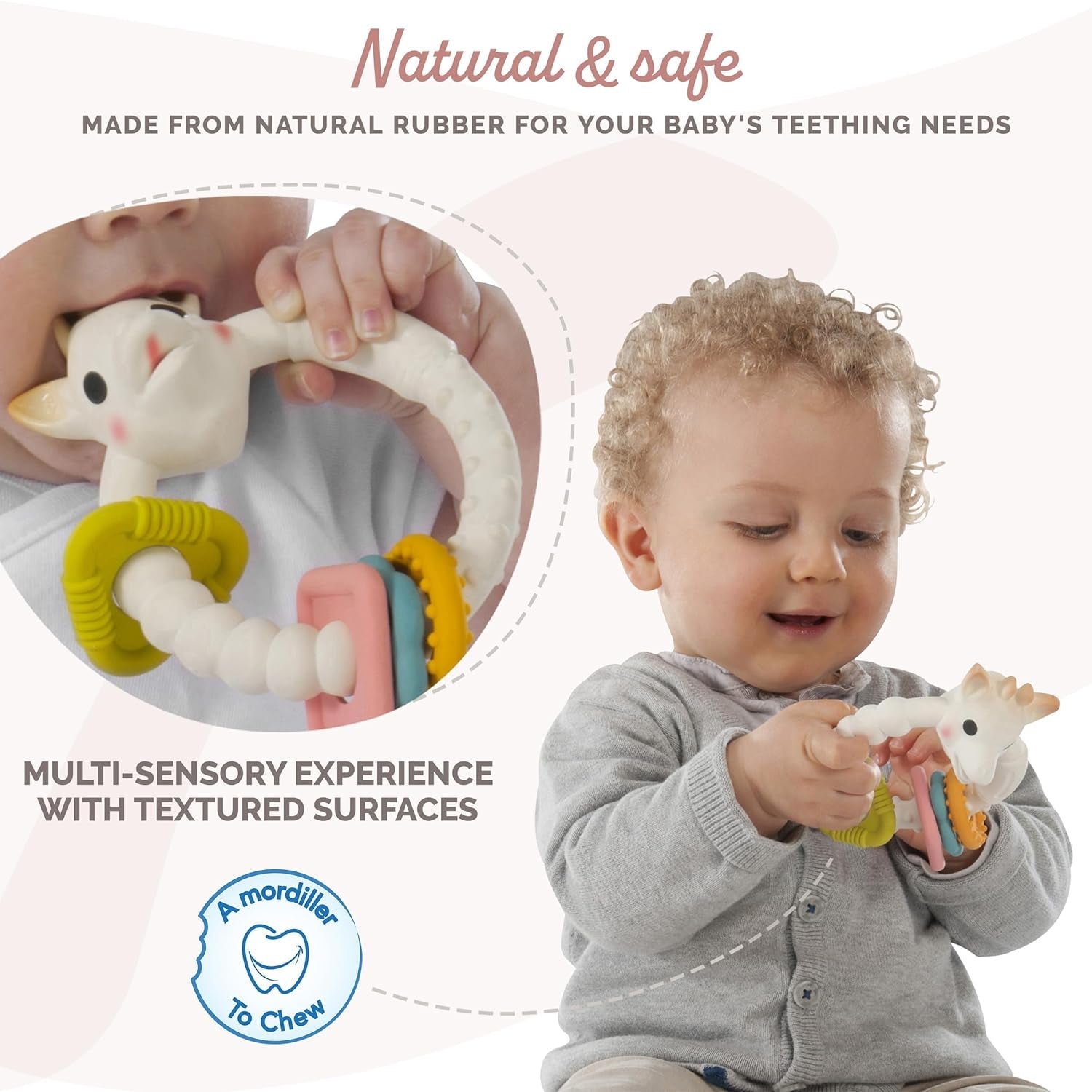 Sophie Girafa – Colors Teething Ring byla 1 jednotka 010120