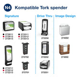 Tork Xpressnap Extra Soft Nature N4 dávkovač ubrousku, Premium, 1/2 x 2 vrstvy, 21,3 cm x 16,5 cm, 8 × 1 000 ubrousků, 12880