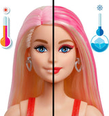 Barbie Party panenka bez krabice a doplňků, série Glam Party s 10 překvapeními, včetně jasně červené panenky s efektem změny barvy, JFY68