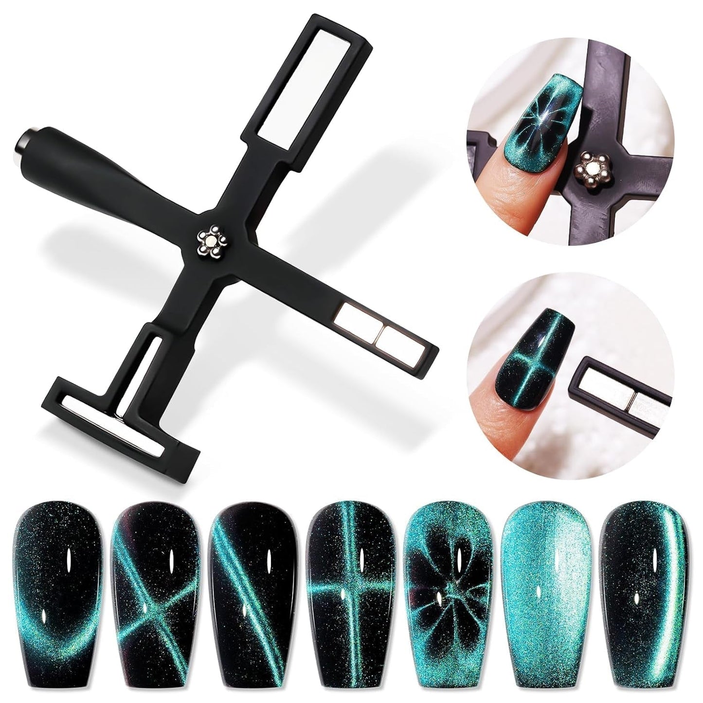 Magnet na nehty SUPWEE 5 v 1, růžový magnet pro kočičí oči pro Nägel Multifunktions Magnetstift DIY Magic 3D Magnet Stick Pen Set Nail Art Magnet Stick Für Nail Art Diy-Zubehör