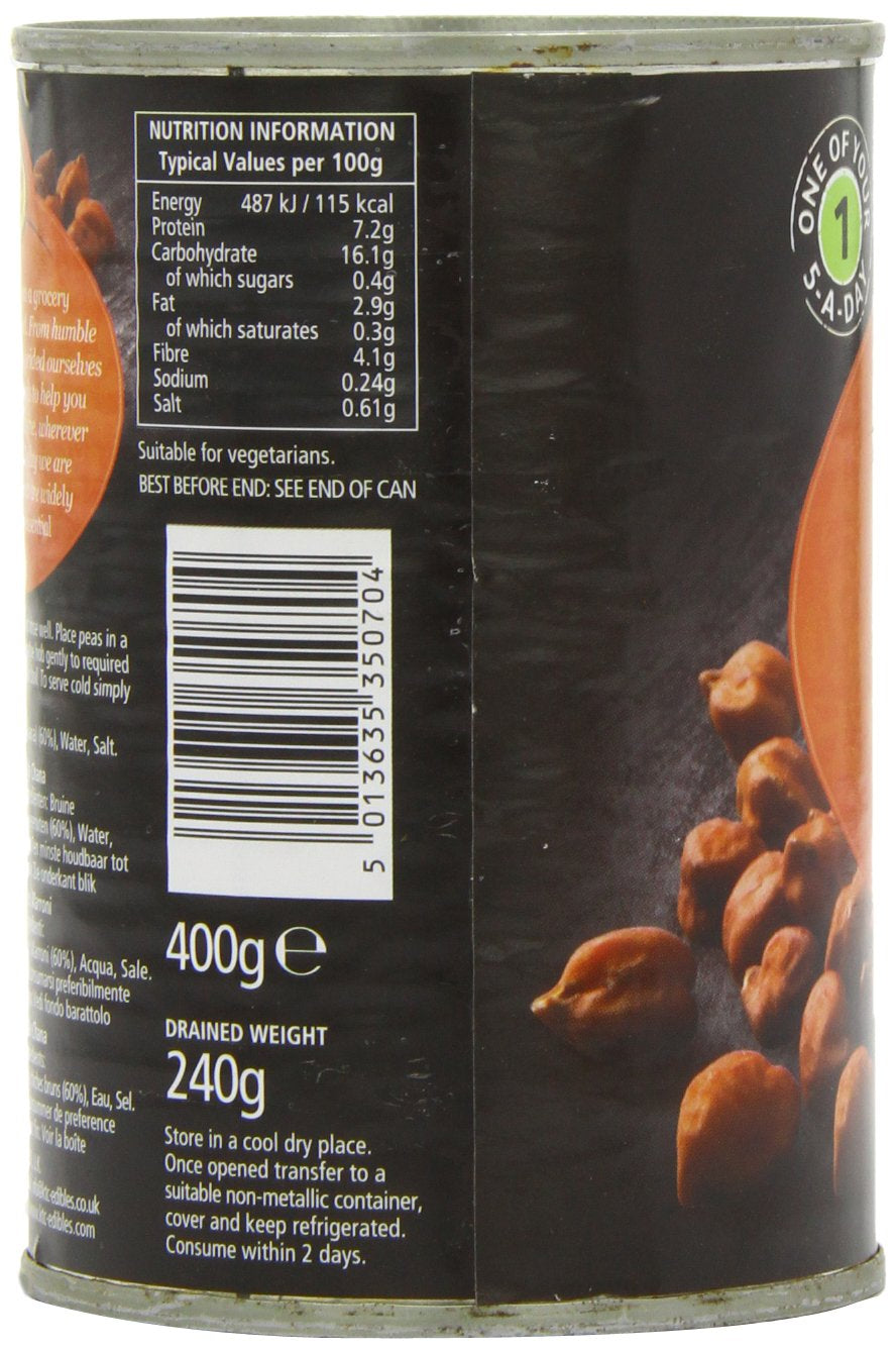 - Hnědá cizrna (konzerva), balení 12 ks (12 x 400 g)