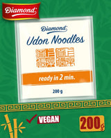 Udon nudle DIAMOND, rychlá a snadná příprava, vegetariánské, veganské - 1 x 200 g