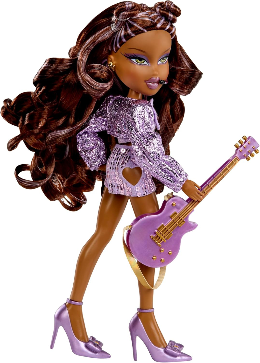 BRATZ Pop Starz Sasha – Módní panenka se sběratelskou klíčenkou, oblečením a hudebními doplňky